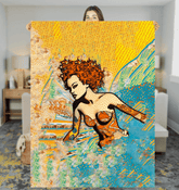 Embrace the Oceanic Comfort with Surfing 5 24 Soft Sherpa Blanket